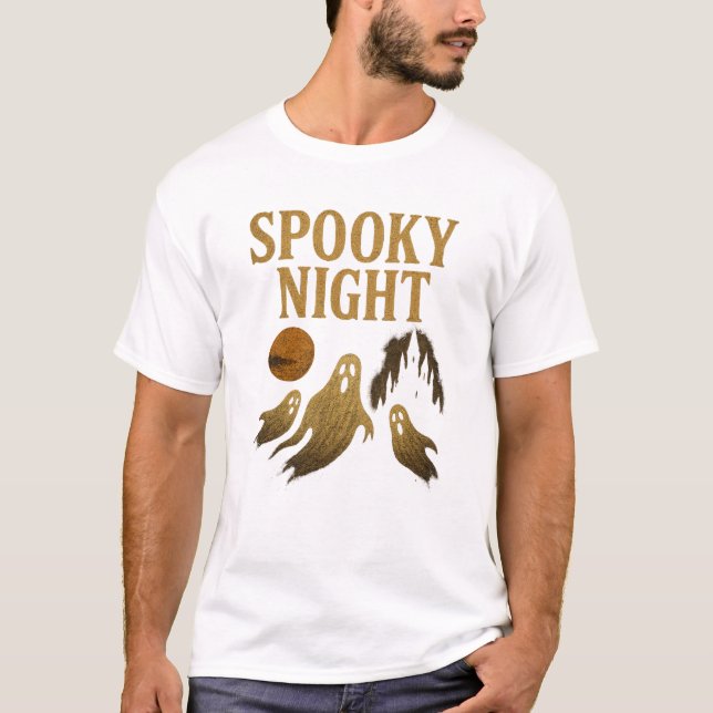 Spooky Night Halloween Classic Gothic Aesthetic T-Shirt (Vorderseite)