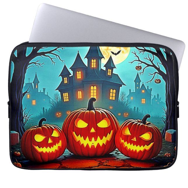  Spooky Night Haunted House Thrills Laptopschutzhülle (Vorderseite)