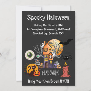 Spooky Night of Horror Halloween-Party Einladung