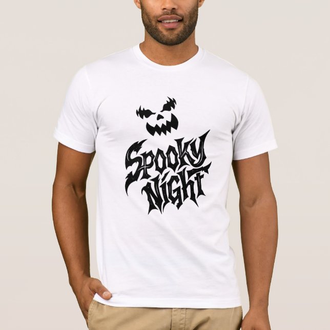 Spooky night Pumpkin face   T-Shirt (Vorderseite)