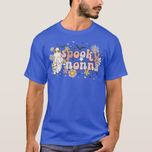 Spooky Nonna Retro Groovy Niedlich Ghost Halloween T-Shirt
