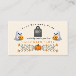Spooky Office Halloween-Party Essentials Visitenkarte