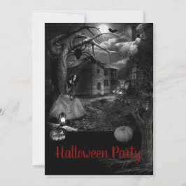 Spooky Old Farm Halloween-Party Einladung