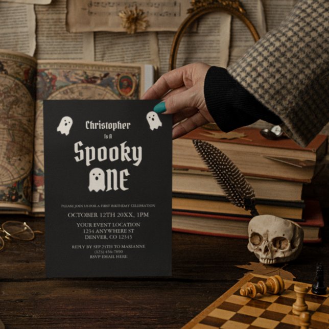 Spooky One 1. Geburtstag Einladung (Von Creator hochgeladen)