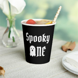 Spooky One 1. Geburtstag Papieraufnahmen Pappbecher