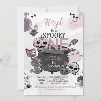 Spooky One 1st Birthday Halloween Einladung