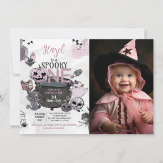 Spooky One 1st Birthday Halloween Einladung