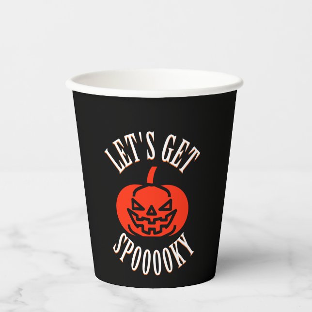 Spooky One Birthday Papier Cups Pappbecher (Vorderseite)