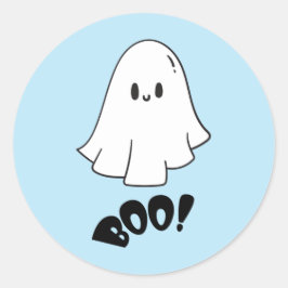 Spooky One Blue Niedlich Ghost Halloween 1. Geburt Runder Aufkleber