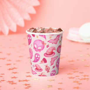 Spooky One First Birthday Girly Ghosts Paper Cup Pappbecher
