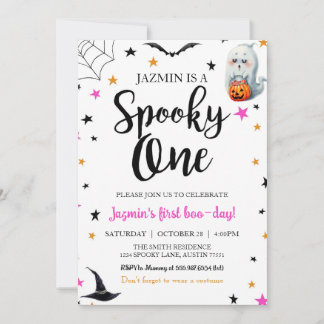Spooky One Geburtstag Halloween Einladung