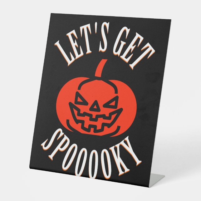 Spooky One Geburtstag Sockelschild (Vorderseite)