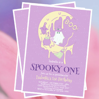 Spooky One Ghost Moon Kinder 1. Geburtstag Hallowe