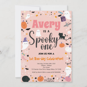 Spooky One Girl Birthday Halloween-Party
