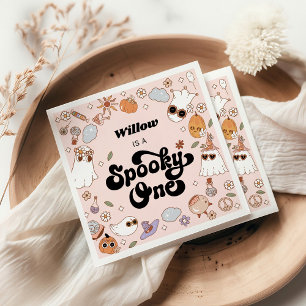 Spooky One Groovy Halloween 1. Geburtstag Serviette