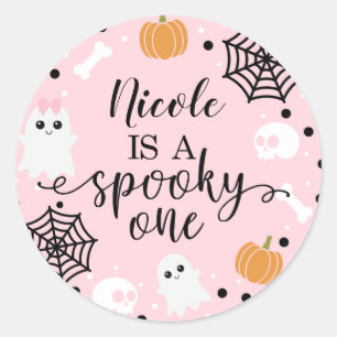 Spooky One Halloween 1. Geburtstag Gunst Sticker