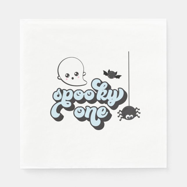 Spooky One Halloween 1. Geburtstag Serviette (Vorderseite)