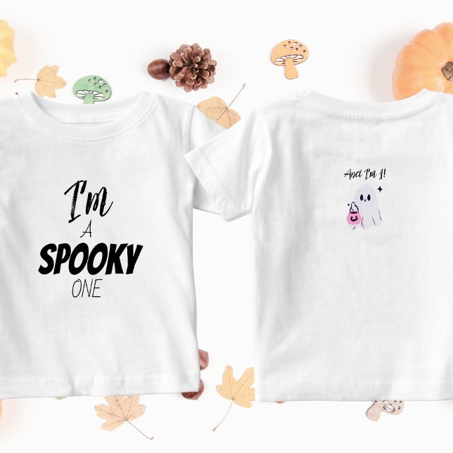 Spooky One | Halloween Bday | Ehrengast Ghost Baby T-shirt (Von Creator hochgeladen)