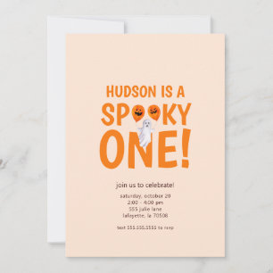 Spooky One Halloween erste Geburtstagseinladung Einladung