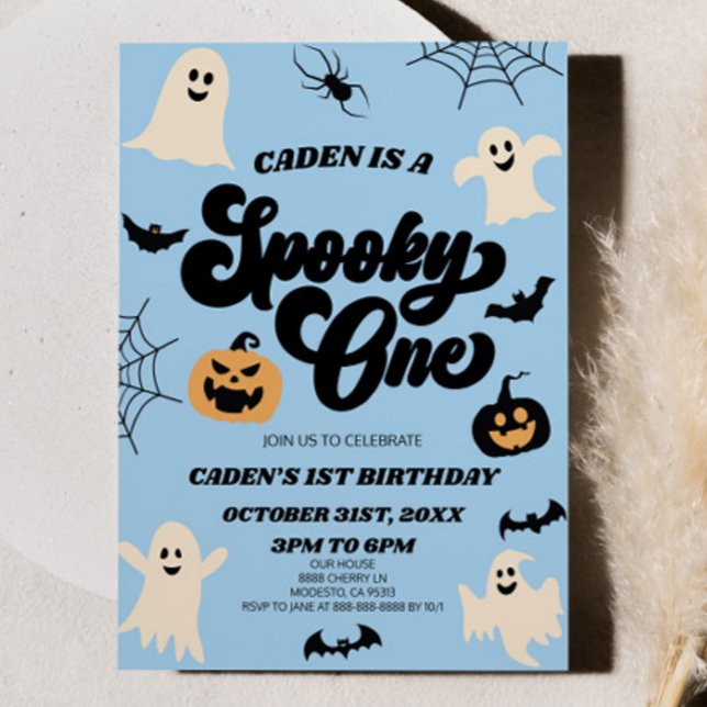 Spooky One Halloween Erstes Party zum 1. Geburtsta Einladung (Von Creator hochgeladen)
