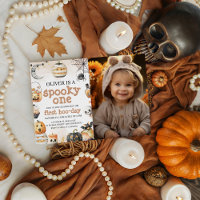 Spooky One Halloween Foto Einladung