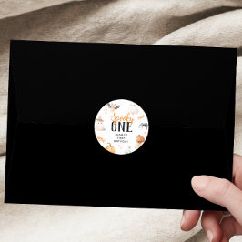 Spooky One Halloween Geburtstag Runder Aufkleber