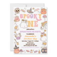 Spooky One Halloween Ghost Einladung