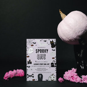 Spooky One Halloween Mädchen erste Geburtstagspart Einladung