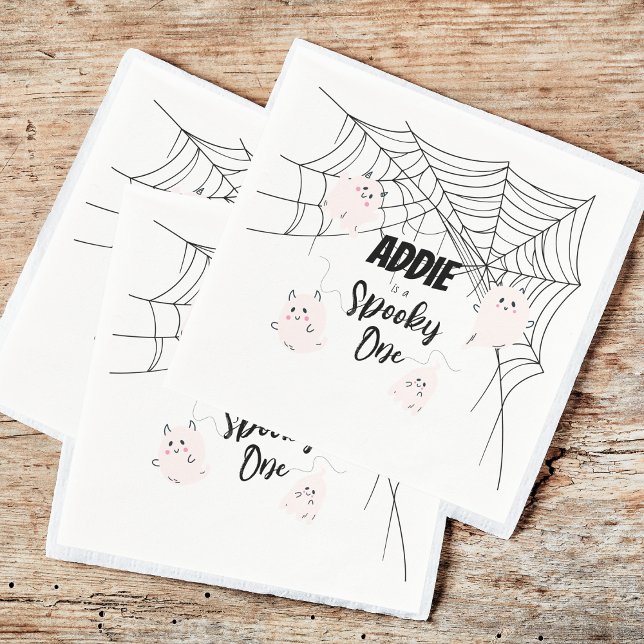 Spooky One | Halloween-Napkins | Rosa Geister Serviette (Von Creator hochgeladen)