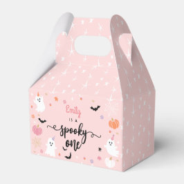 Spooky One Halloween Niedlich Pink Ghost 1. Geburt Geschenkschachtel