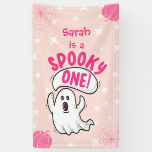 Spooky One Niedlich Funny Halloween Ghost 1. Gebur Banner