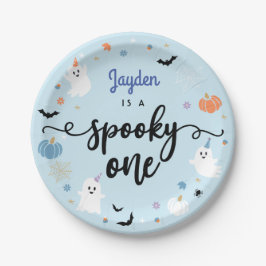 Spooky One Niedlich Ghost Halloween 1. Geburtstag Pappteller