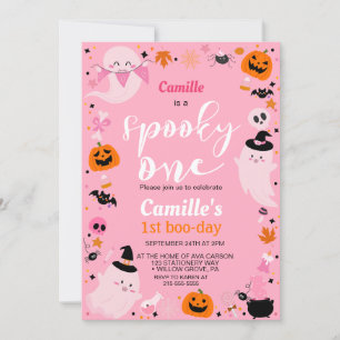 Spooky One niedlich Ghost Halloween Geburtstag Einladung