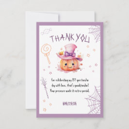 Spooky One Niedlich Halloween Baby Girl 1ST Geburt Dankeskarte