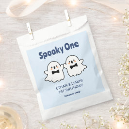 Spooky One Niedlich Twin Boys Halloween 1. Geburts Geschenktütchen