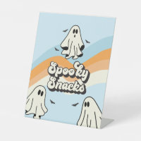 Spooky One Retro Ghost Birthday Snacks