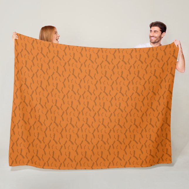 SPOOKY ORANGE HALLOWEEN BATTEN FLEECEDECKE (Beispiel)