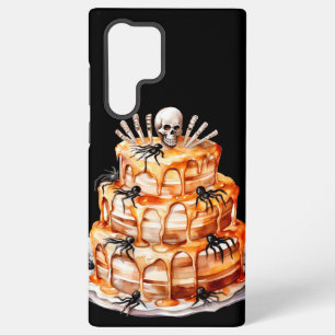 SPOOKY ORANGE HALLOWEEN LAYER CAKE SAMSUNG GALAXY HÜLLE