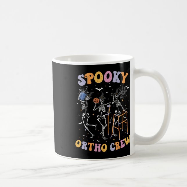 Spooky Ortho Crew Halloween Tanzorthopädie Kaffeetasse (Rechts)
