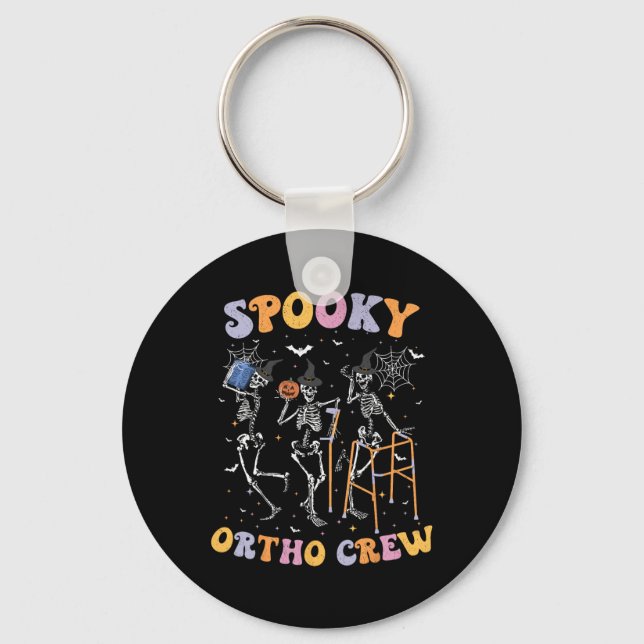 Spooky Ortho Crew Halloween Tanzorthopädie Schlüsselanhänger (Vorderseite)