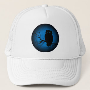 Spooky Owl Blue Moon Truckerkappe