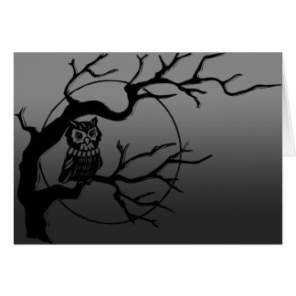Spooky Owl Card