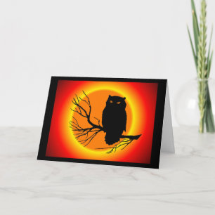 Spooky Owl Karte