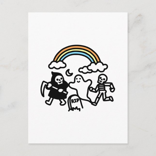 Spooky Pals Postkarte (Vorderseite)