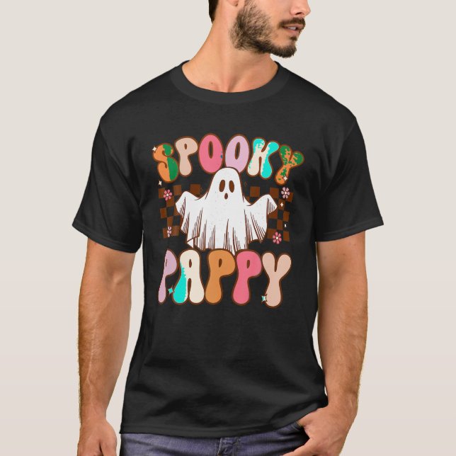 Spooky Pappy Halloween Vater Ghost Kostüm Retro Gr T-Shirt (Vorderseite)