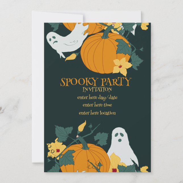 Spooky-Party Einladung (Vorderseite)