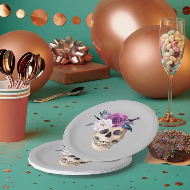 Spooky Party Halloween Pappteller (Multi)