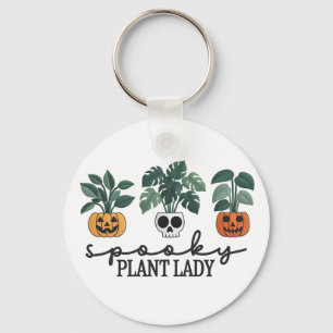 Spooky Pflanze Lady Halloween Monstera Design Schlüsselanhänger