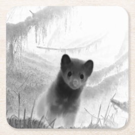 Spooky Pine Marten Untersetzer