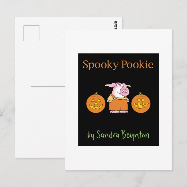 SPOOKY POOKIE von Sandra Boynton Postcard Postkarte (Vorne/Hinten)